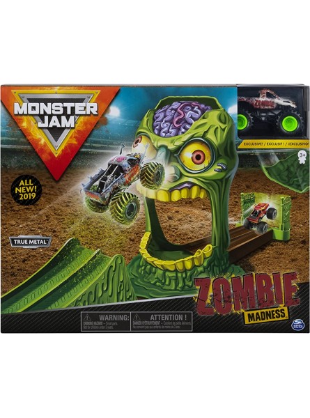 Monster Jam Original Zombie Madness Spielset mit exklusivem Zombie Monster Truck Maßstab 1:64 - B07GTL73VV