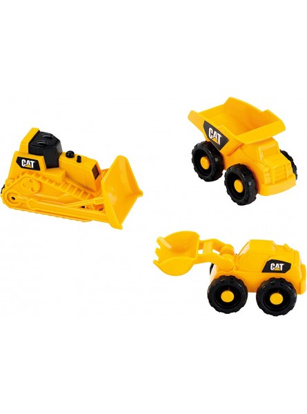 Theo Klein 3236 CAT Baustellen-Fahrzeug-Set I Inkl. Kipper Radlader und Raupe I Spielzeug für Kinder ab 18 Monaten - B07PQ8PG7N