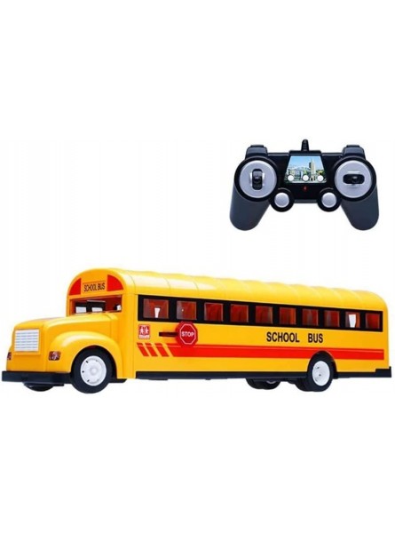 Biiiouu 6. Ch rc. Schulbus Simulation Fernbedienungsbus Kinderspielzeug Rc Auto mit Sounds und Lichtern 2,4 GHz Radio Rc Die Gussfahrzeuge spielen Bus mit einem Schlüsselöffnungstüren for Kinder Junge - B09NRH32FB