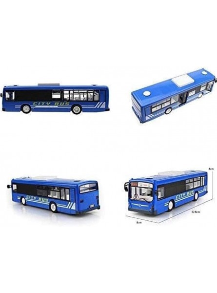 Biiiouu Fernbedienungsbus-Modell-Spielzeug Rc Auto Minicar Diecast. Rc Bus 2,4 GHz elektrisch 6 Kanäle Passagierbus Modell öffnender Türen Stadtbus Rc LKW-Spielzeug for Kinder Jungen Mädchen Erwachsen - B09S3MRGDJ