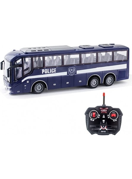EQEEN Kabelloser Ferngesteuerter Bus mit Licht klassischer Babybus RC-Straßen-Drift-Autos Spielzeug Simulation RC-Automodell Schulbus Reisebus Kinderfahrzeug Spielzeug LKW-Spielzeug bat - B0BJPR78S8