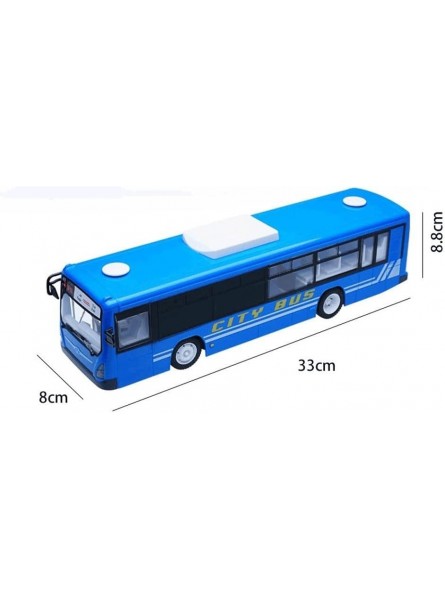 FMOPQ Remote Control Bus School Model One-Button Door RC Cars Control Simulation Charging Car Electric Toy Model Toys for Boys Girls Children Gifts Kids Toy Blue 2 Battery Pack - B0B7C8HQNP