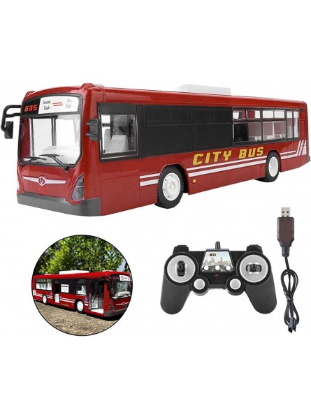 Gaeirt RC Bus Spielzeug RC Bus Fahrzeug 2,4 GHz Hohe Simulation Erwachsene fürrot - B09XN4X7XS