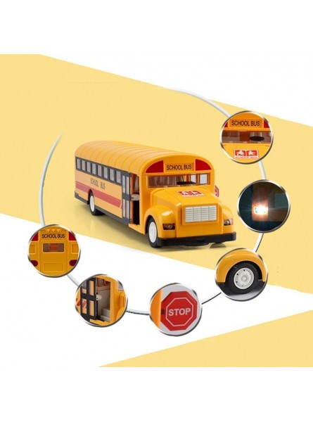 GDFDC 2.4G Wireless Remote Control Bus Auto EIN-Knopf-Start RC Truck RC Fahrzeug Mit Sound Elektrischer Spielzeug Schulbus Geburtstagsgeschenk Für Kinder - B09NNNF3T7