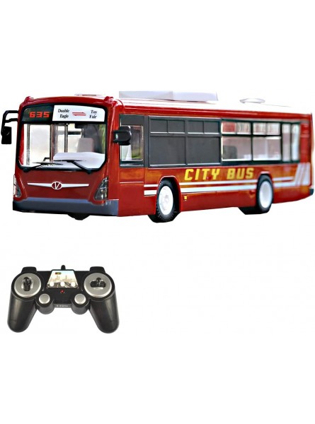 Lommer RC Bus Spielzeug 2.4G Ferngesteuertes Bus Stadtbus mit Tönen und Licht Kinder Erwachsene - B08PFMTXKJ