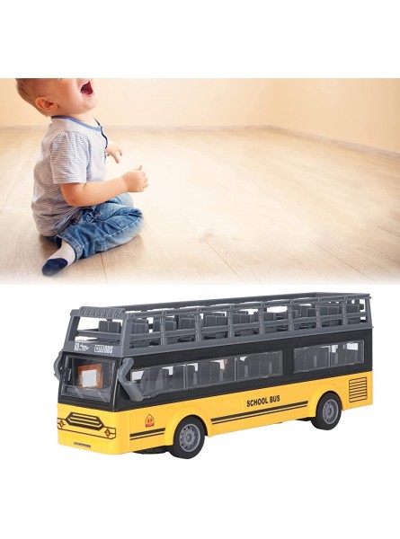 Sazao Doppeldecker-RC-Bus Gasfunktion offene Türen sicherer 4-Kanal-Spielzeug-Fernbedienungsbus QH204 7 Schulbus - B0BDXQSK8N