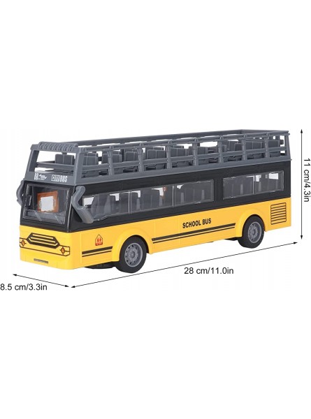 Sazao Doppeldecker-RC-Bus Gasfunktion offene Türen sicherer 4-Kanal-Spielzeug-Fernbedienungsbus QH204 7 Schulbus - B0BDXQSK8N