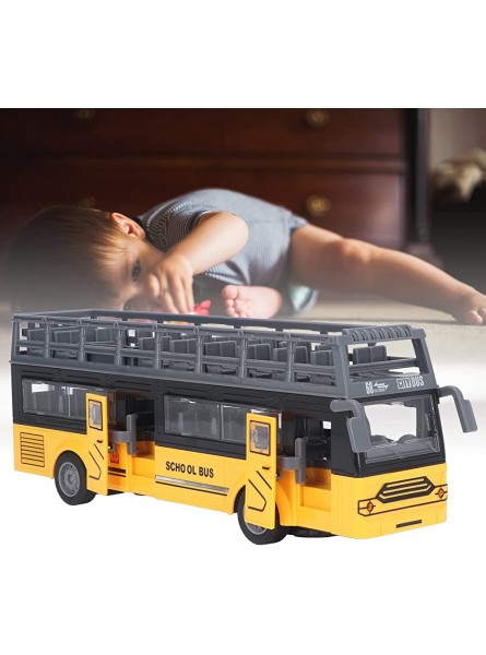 Shanrya RC-Doppeldeckerbus einfach zu steuern Sichere Türöffnung RC-Bus 4 Kanäle für Spielzeug QH204 7 Schulbus - B0BC26XY7Q