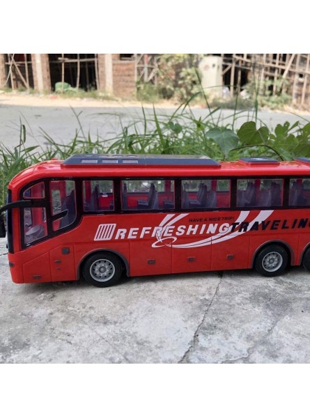 ZWPAYF Vier-Wege-2.4G-Fernsteuerungsbus mit Lichtsimulations-Steuerauto-Schulmodell-Reisebus-Kind-Spielzeug Feiertagsgeschenken - B0BCFYLFQT