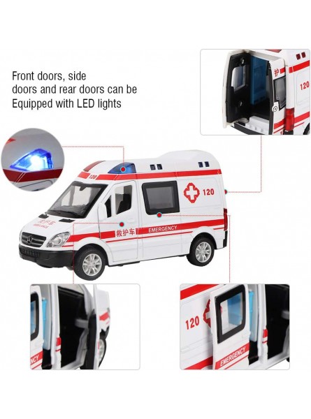DWMD Krankenwagen Spielzeugauto mit LED-Licht Einsatzfahrzeug für Weihnachtsfeiern zum Geburtstag - B09K3NQF22