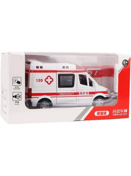 Jimfoty Krankenwagen Spielzeug Mit LED Licht Legierung Rückstoß Reibungsspielzeug Für Weihnachten Geburtstagsfeier Kinder Geschenk Kinder Geschenk - B08CF35GCZ