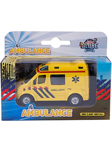 Speelgoed 520085 Auto Diecast Pull Back Krankenwagen 8 cm - B01NBRK6CL