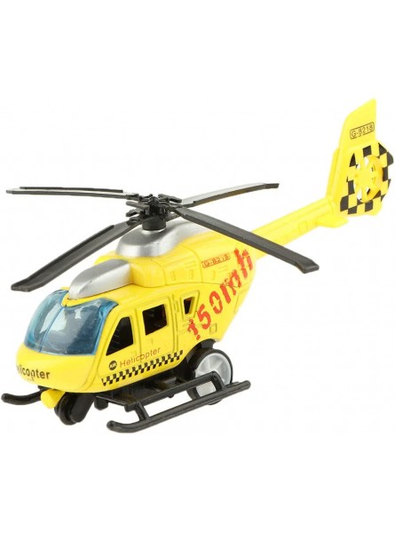 Amagogo Diecast Fahrzeugmodell Hubschrauber Ziehen Sie Pädagogische Spielzeug Geschenke mehr als 3 Jahre Gelb - B09J42KHHC