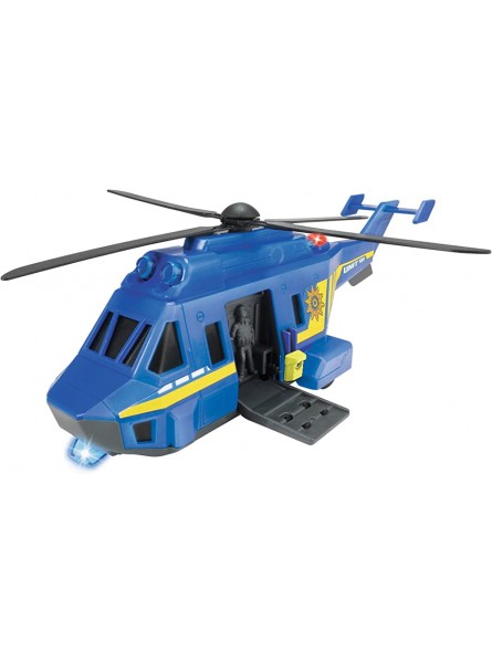 Dickie Toys 203714009 Special Forces Helicopter Spezialeinheit Polizeihelikopter mit Funktionen Hubschrauber Sondereinheit 1:24 blau - B07QQFWZG3