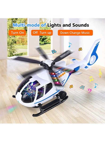 Hubschrauber-Spielzeug mit Fernbedienung Kinder-Vorschul-Flugzeug-Spielzeug pädagogisches Spielzeug-Set mit LED-Licht und Musik Infrarot-Steuerung für Kinder Jungen Mädchen 3 4 5 6 8 Jahre - B09H6S6RTC