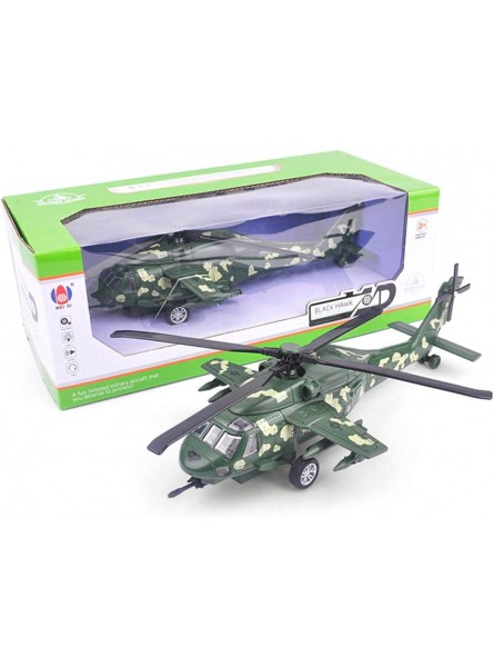 LOVEYue 1 72 Alloy Diecast Black Hawk Hubschrauber Modell Mit Sound Light Toy Perfektes Geschenkset Für Intellektuelles Spielzeug Für Kinder Grün - B08H8D493T