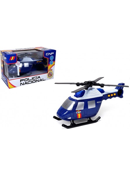 PLAYJOCS GT-8056 Polizei-Hubschrauber mit Licht und Sounds. - B09HHJ49KK
