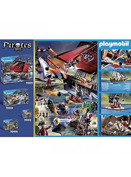 PLAYMOBIL 70412 Piraten Soldatenschaluppe Neu f�r 2020 - B08175KBLK