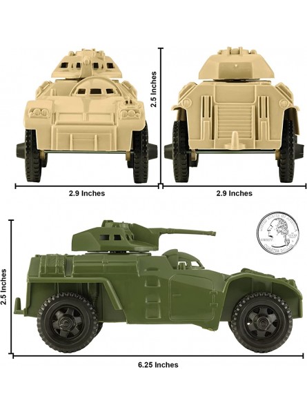 TimMee Recon Patrol gepanzerte Autos – Kunststoff Armee Herren Scout Fahrzeuge USA hergestellt - B076ZQCRN3