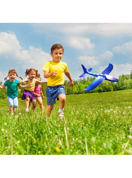 Einsgut Wurfgleiter LED leuchten Kinder Flugzeug Spielzeug Outdoor Wurf Segelflugzeug Flugzeuge Spielzeug Hand starten Flugzeugmodell - B07Z41QQXR