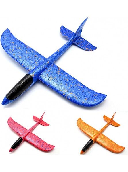 FOTBIMK Schaumstoff-Wurfsegelflugzeug Flugzeug-Spielzeug-Handflugzeug-Modell für Kinder Geburtstagsgeschenk Manuelles Werfen Outdoor-Sportspielzeug für Herausfordernde - B0968G7PPH