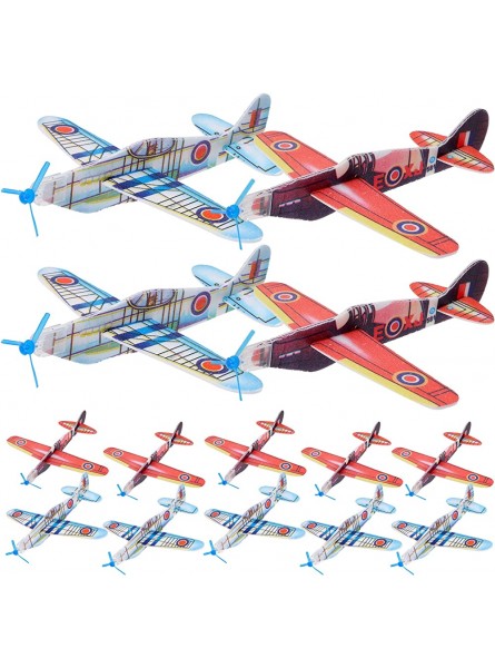 Generic 36Pcs Flugzeug Spielzeug Segelflugzeug Werfen Schaum Flugzeuge Spiel Im Freien Kinder Flugzeug Spielzeug Lenkrad Spielzeug für Jungen Spielzeug Geschenk Farbe - B0BKFXHQDY