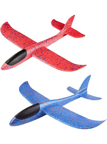 Kinder Flugzeug Spielzeug Outdoor Wurf Segelflugzeug Glider ca.38cm 2 Stück - B076ZRFCVQ