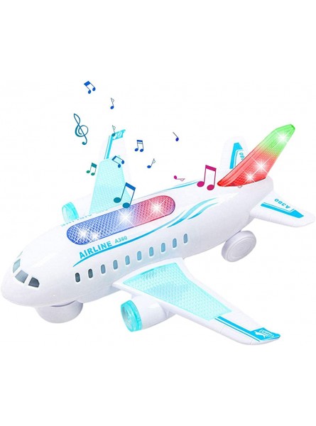 Kinder Flugzeugmodell Spielzeug | Simulation Flugzeug Spielzeugmodelle Mit Musik Sounds | Frühlernendes Pädagogisches Spielzeugflugzeug Für Jungen Und Mädchen Zu Weihnachten - B0BM92SHYH