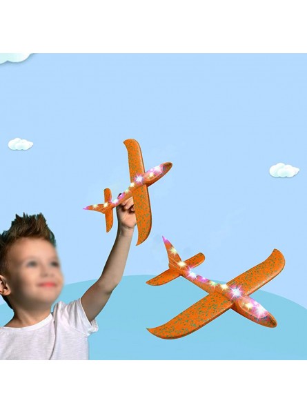 Schaumflugzeug Mit Licht DIY Flugzeug Flugzeug Segelflugzeuge Spielzeug Segelflugzeuge Leichtes Herausforderndes Outdoor-Sportspiel Geburtstagsgeschenke Für Kinder Jungen Mädchen - B0BL1JBVVZ
