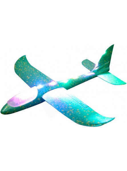 Surenhap LED Styropor Flugzeug 48cm Segelflugzeug Modell Spielzeug Manuelles Werfen mit Zwei Flugmodi - B08C7VWRPQ