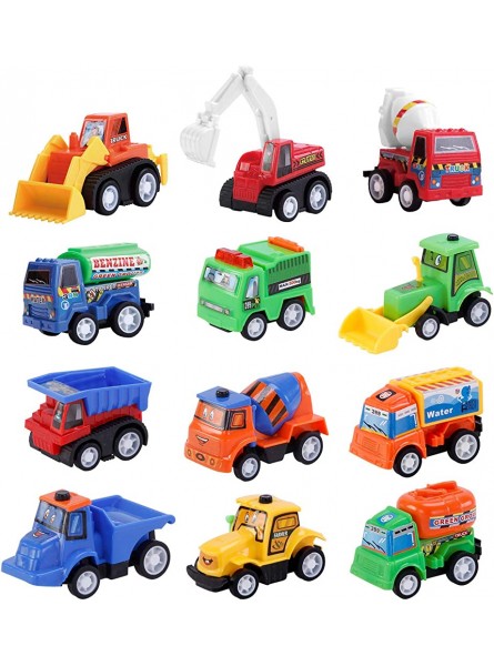 12x Spielzeugset Kleine Spielzeug Bagger Baustellenfahrzeuge Kinder Autos Spielzeug Jungen Madchen Geschenkset - B08YNB64LF