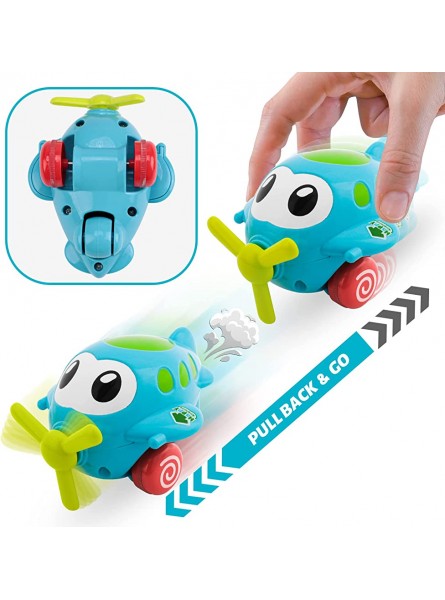AmyBenton Flugzeug Spielzeug ab 2 Jahre Hubschrauber Spielzeug Kinder Planes Flugzeug mit Drehpropeller 4 Flugzeugsets für Junge Kleinkind 1 2 3 Jahre - B09M9HYKPL