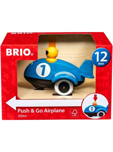 BRIO 30264 Push & Go Flugzeug - B0876V99F1
