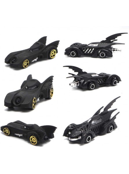 BSTCAR 6 Stück Spielzeugautos Set Batman Chariot Spielzeugauto 1: 64 Alloy Mini Model Car Geburtstagsgeschenke für Kinder Jungen - B08P5HPK81