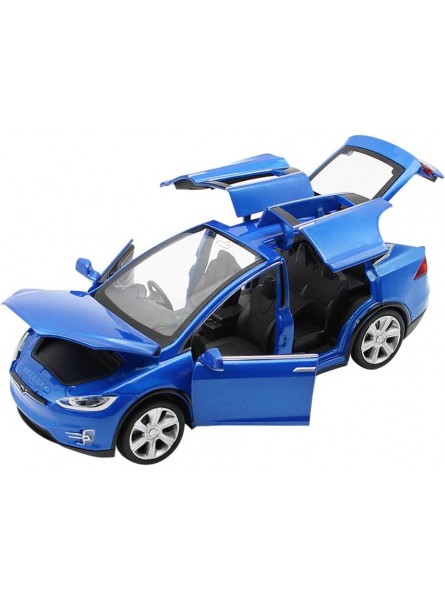 Comtervi Automodell Spielzeugauto Legierung ziehen Autos mit Sound und Licht Kids Toys Maßstab 1:32 zurück Blau - B07K248DKY