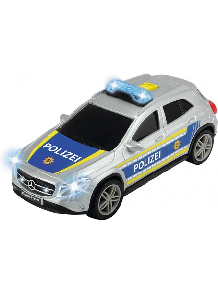 Dickie Toys 203712014 Polizeieinheit Polizeieinsatzfahrzeug Spielzeugauto 3 Verschiedene Modelle: Porsche Citroën oder Mercedes zufällige Auswahl 15 cm ab 3 Jahren - B07NR4QP6G