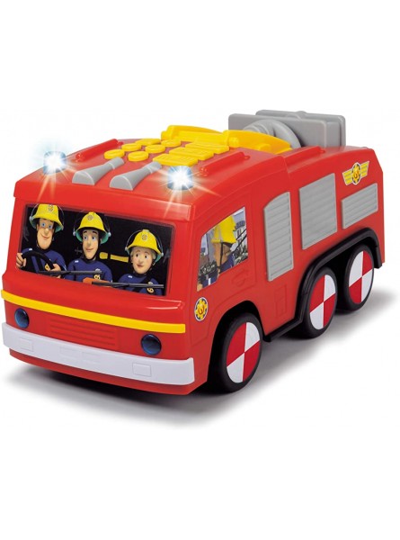Dickie Toys Feuerwehrmann Sam Super Tech Jupiter Spielzeugauto mit Batteriebetrieb programmierbare Fahrt- und Aktionsfunktionen Licht & Sound 28 cm - B073F295V5