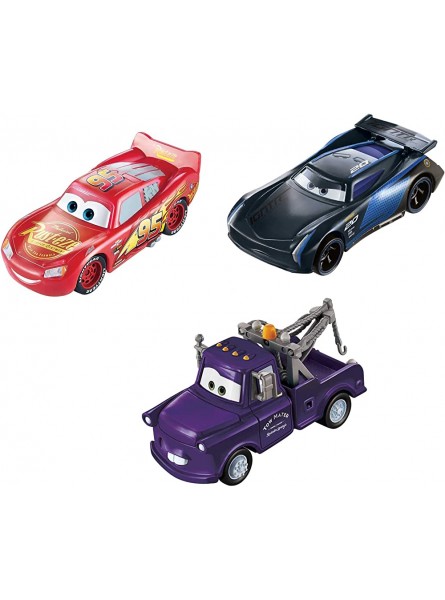 Disney Pixar Cars GPB03 Farbwechsel Fahrzeuge 3er-Pack mit Lightning McQueen Hook und Bobby Swift Geschenk für Kinder ab 3 Jahren - B07YQNMNJX