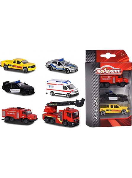 Majorette Premium SOS Set 3-teilig – Miniaturautos aus Metall – Koffer mit 3 Notfallfahrzeugen – 212057261Q03 - B08HQ2KY99
