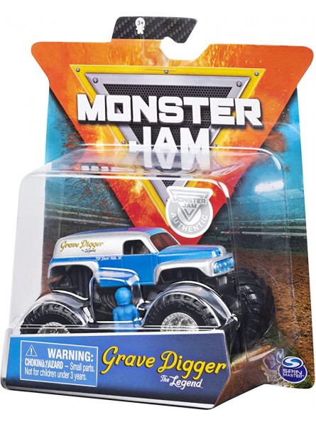 Monster Jam Original Monster Jam Truck mit Zubehör im Maßstab 1:64 Grave Digger The Legend - B07J6QFJYW