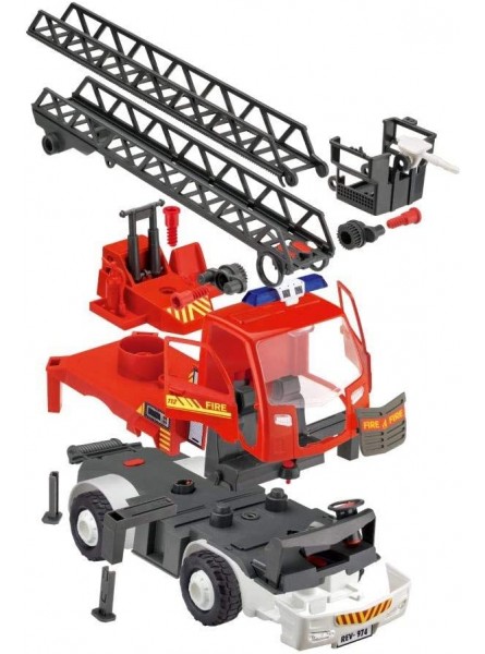 Revell 974 00974 Junior Kit Fire Ladder 1:20 RC Einsteiger Funktionsmodell Elektro Einsatzfahrzeug - B083X25HNP