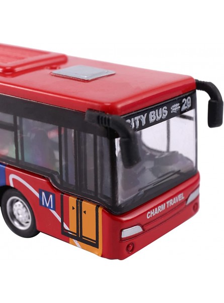 ALDOUS Kinder Diecast Model Vehicle Shuttle Bus Auto Spielzeug Kleines Baby ZurüCkziehen Spielzeug Rot - B0BG6WRX4N