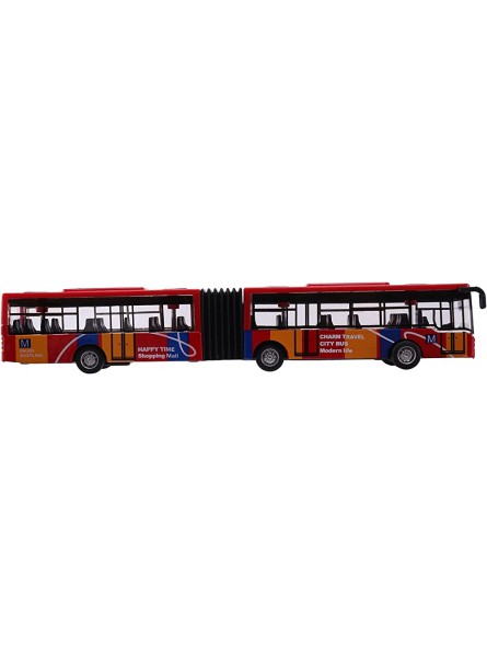 Aldrich Kinder Diecast Model Vehicle Shuttle Bus Auto Spielzeug Kleines Baby ZurüCkziehen Spielzeug Rot - B0BKPV1K97