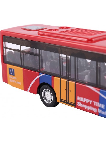 Aldrich Kinder Diecast Model Vehicle Shuttle Bus Auto Spielzeug Kleines Baby ZurüCkziehen Spielzeug Rot - B0BKPV1K97