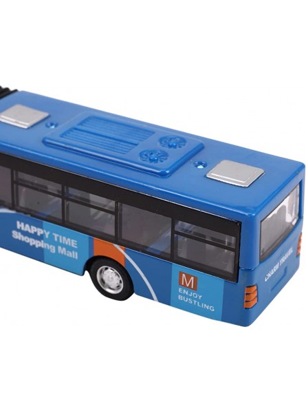 Beauneo Kinder Diecast Model Vehicle Shuttle Bus Auto Spielzeug Kleines Baby ZurüCkziehen Spielzeug Blau - B09LRPQ4LJ