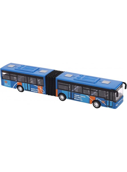 Beauneo Kinder Diecast Model Vehicle Shuttle Bus Auto Spielzeug Kleines Baby ZurüCkziehen Spielzeug Blau - B09LRPQ4LJ