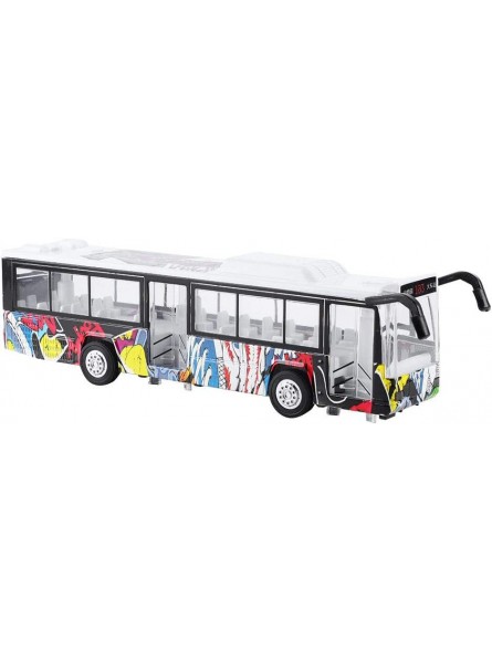 Bus Moell Spielzeug Simulation Legierung Zurückziehen Bus Fahrzeug Modell Spielzeug mit LED Licht großes Geschenk für Kinder Jungen und Mädchen - B07THJ521P