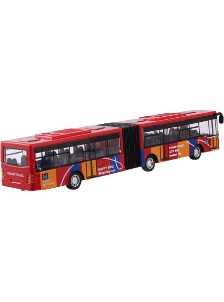 Chaveou Kinder Diecast Model Vehicle Shuttle Bus Auto Spielzeug Kleines Baby ZurüCkziehen Spielzeug Rot - B0BGHT28X8