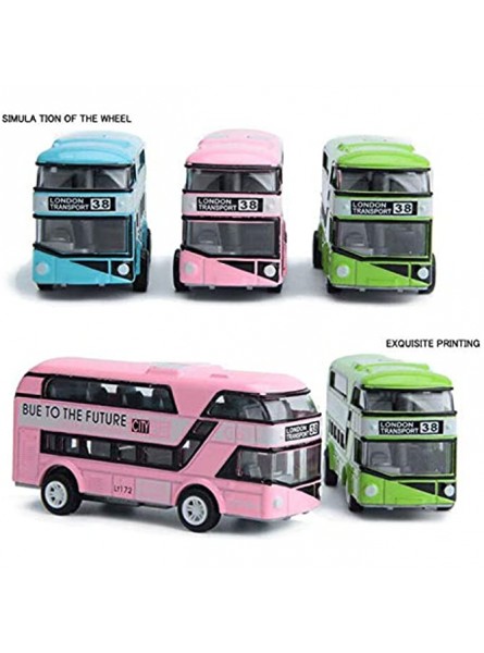 Cookwowe Doppel Decker Bus London Bus Design Auto Spielzeug Besichtigung Bus Fahrzeuge Nahverkehr Fahrzeuge Pendler Fahrzeuge Gruen - B0BG273MPR