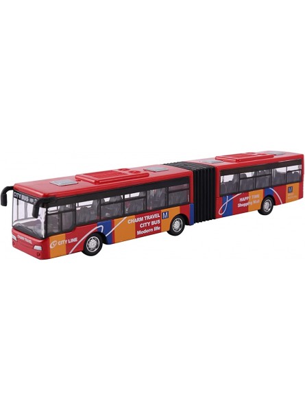 Dellx Kinder Diecast Model Vehicle Shuttle Bus Auto Spielzeug Kleines Baby ZurüCkziehen Spielzeug Rot - B0BGG6QX6C